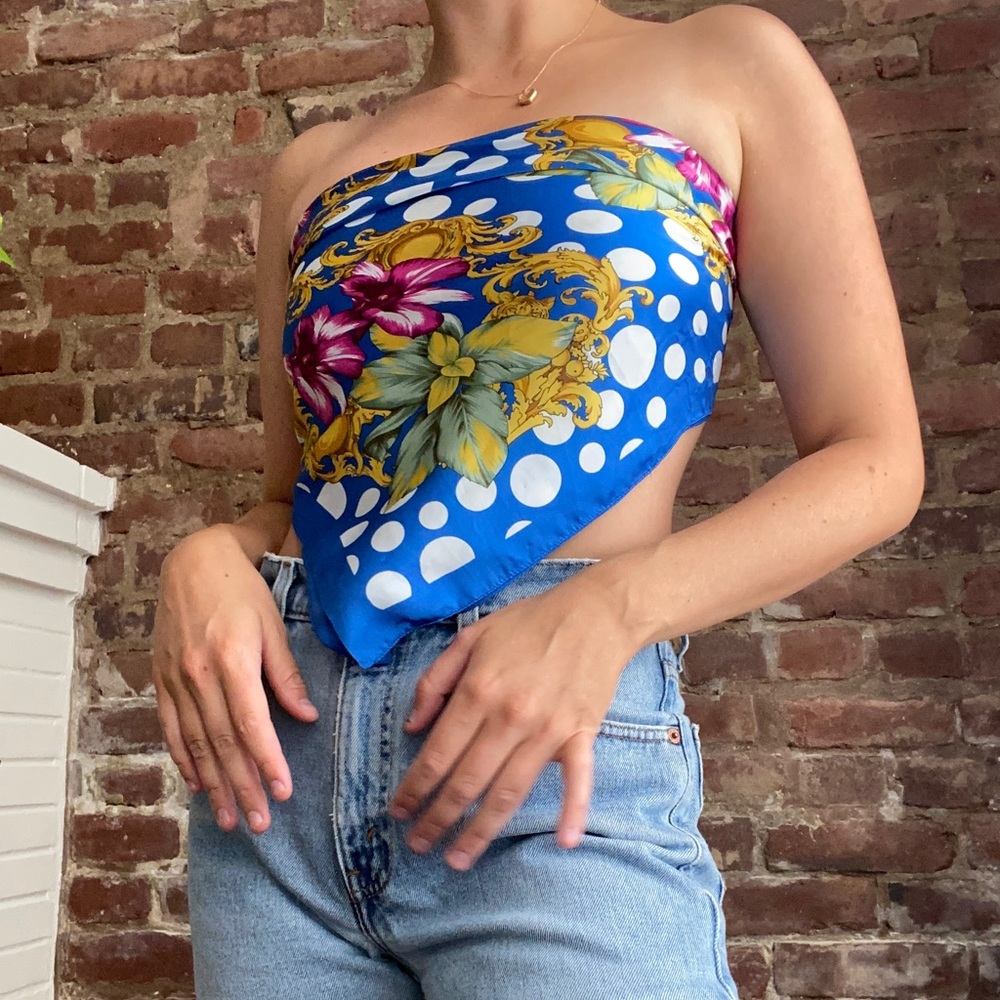 Silk bandana top